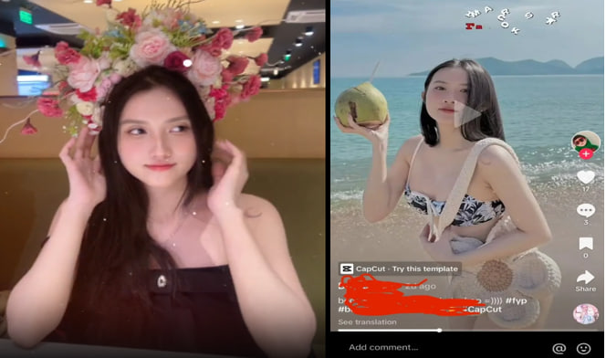 update full clip bắn lên mặt em nhân viên salon